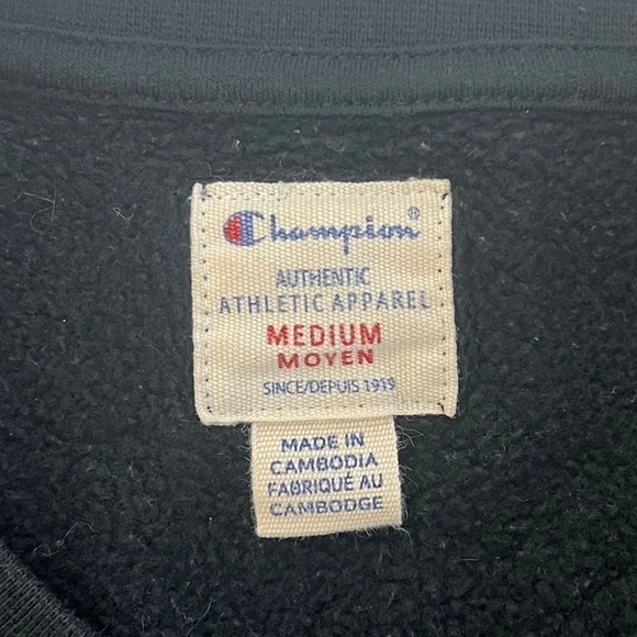 ☀️ CHAMPION EMBROIDERED CREW  NECK MEDIUM #FML13008 - Picture 4 of 6